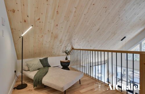 Pont-Rouge Ski Chalet | Aurora Borealis - Élégance nordique - Spa