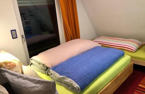 Horchheim House | Aussichtszimmer mit modernem Glasbad und Balkon