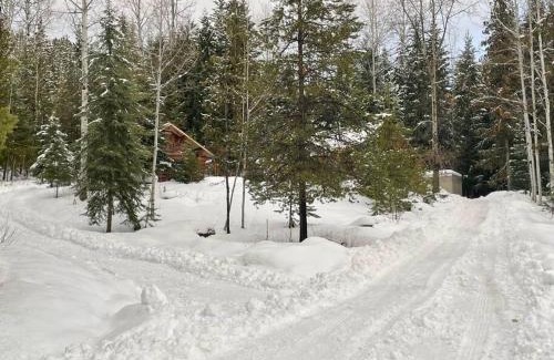 Central Okanagan Ski Chalet | Authentic lofted log cabin with hot tub