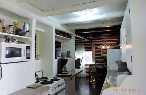 Prescott Cabin | Authentic Log Cabin, 1.25 Acres, Seasonal Creek, Fireplace! 1.6 Miles to Square