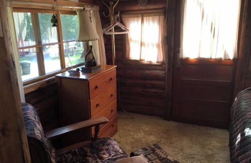 Northome Cabin | Authentic Log Cabin Pet Friendly Northshore Bay Resort Island Lake