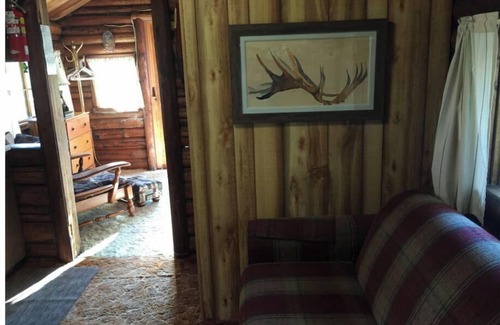 Northome Cabin | Authentic Log Cabin Pet Friendly Northshore Bay Resort Island Lake