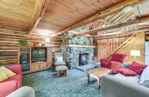 Glidden House | Authentic Log Cabin with Private Pond in Glidden