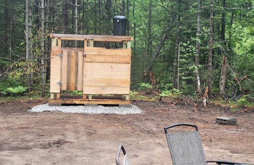 Brownfield RV Rental | Ava Jade yurt nestled in the woods of Brownfield, Maine