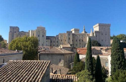 Avignon City Centre Apartment | Avignon Intra-muros, vue Palais des Papes