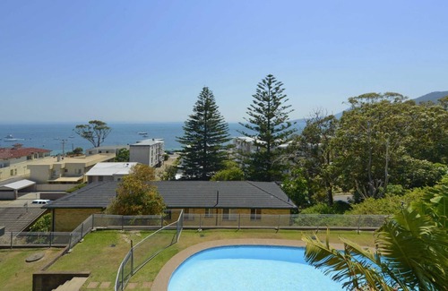 Shoal Bay Apartment | Awesome Shoal Bay views.and a pool!