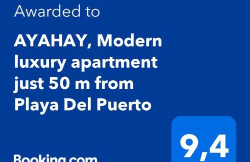 Puerto de Mazarron Apartment | AYAHAY, Modern luxury apartment just 50 m from Playa Del Puerto