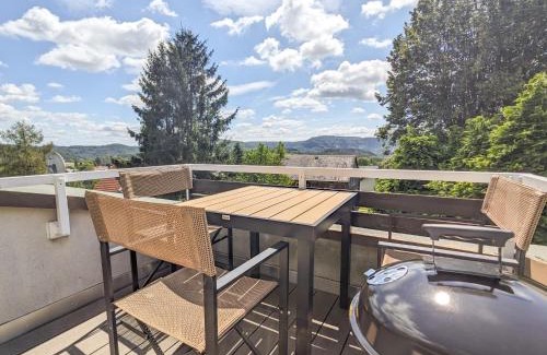 Lichtenhain Apartment | B6 - Urlaubsmagie - Inmitten der Sächsischen Schweiz mit Balkon mit Ausblick auf die Sandsteine