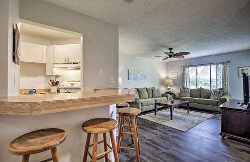 Tierra Verde Condo | Balcony & Pool: Gulfview Tierra Verde Escape!