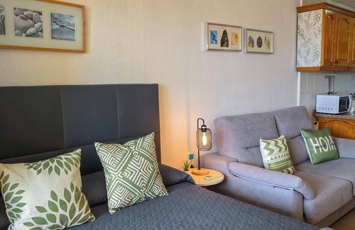 Santiago del Teide Apartment | Balcony, sea view, WiFi, A/C, swimming pool, 100 mts. from beach