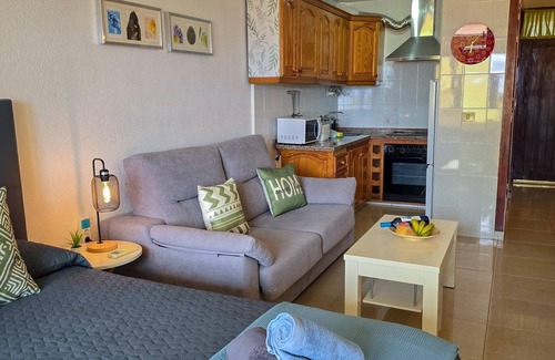 Santiago del Teide Apartment | Balcony, sea view, WiFi, A/C, swimming pool, 100 mts. from beach