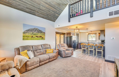Sturgis Cabin | Balcony & Views: Sturgis 'Twin Peaks' Cabin