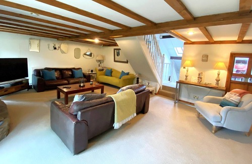 Burgh Island House | Barn Conversion With Exposed Beams Set Over 3 Floors