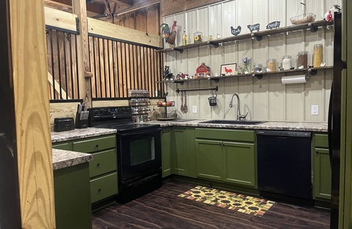 Unaka House | Barndominium in Murphy NC-pet friendly, many activities on property and nearby.