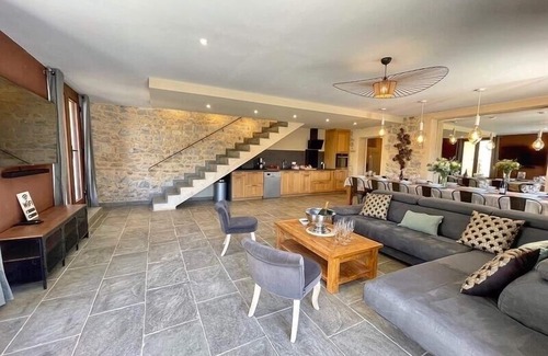 Saint-Romain-en-Viennois House | BASTIDE 5* PRESTIGE -18 PEOPLE -HEATED POOL JACUZZI SAUNA CHILDREN'S PLAY AREA