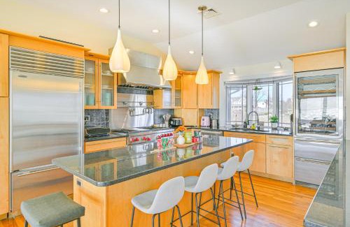 Patchogue House | Bayfront Home in Patchogue with Deck and Fishing Dock