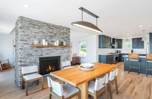 Hampton Bays House | Bayfront Luxury Retreat with Heated Pool, Private Beach, and Sweeping Water.
