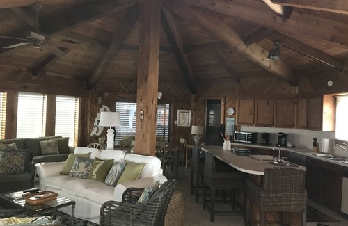 Bermuda Beach House | Beach front, 3/2 in the house with a 3rd bath downstairs in the garage