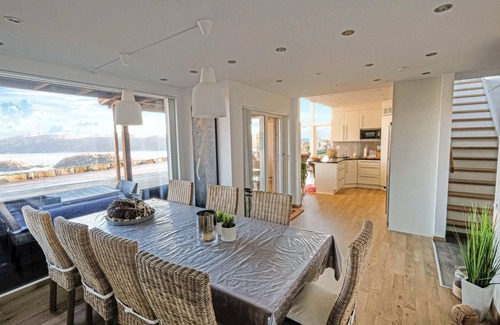 Lyngdal House | Beach front home in Lyngdal with WiFi
