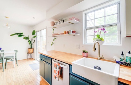 North Beach House | Beach Home with King Bed and Beach Passes in a Cute Town