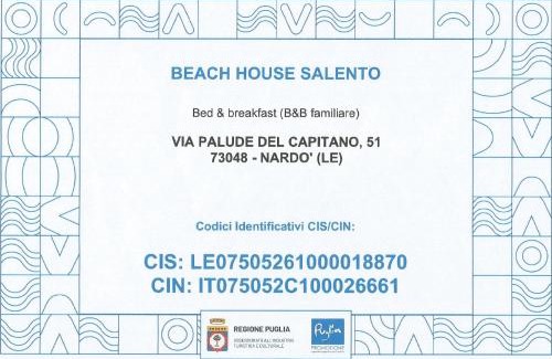 Nardo Bed & Breakfast | Beach House Salento