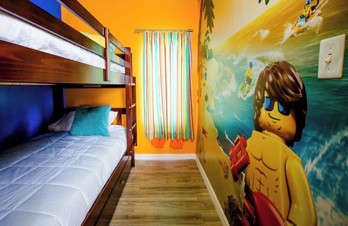 Cypress Gardens Hotel | Beach Retreat Bungalow: Family Joy, LEGO Surprises, Steps from the Waterpark