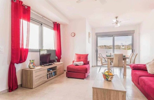Puerto de Mazarron Villa | Beach villa with panoramic sea and mountain views