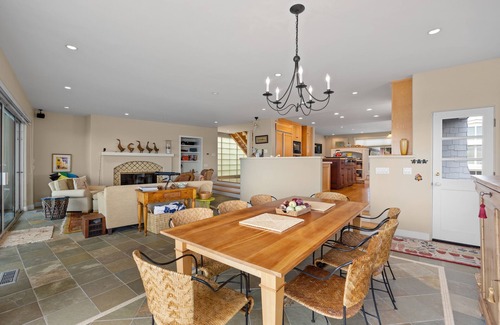 Hollywood Beach House | Beachfront abode with spacious deck, pool table, gas grill, smart TVs, & W/D