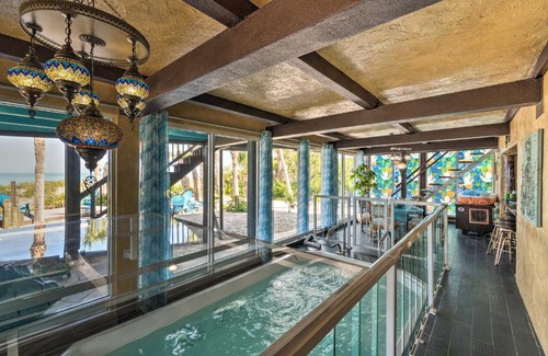 Englewood House | Beachfront Home on Gulf of Mexico with Indoor Pool