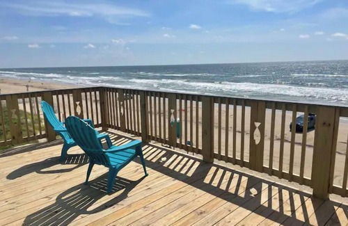 Surfside Beach House | Beachfront Luxe! Recent Build! On Sand Pet Friendly! Ocean Front! Super Cute