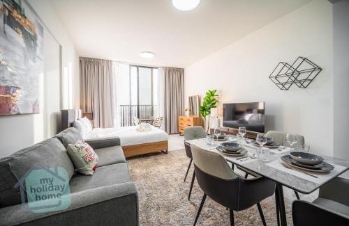 Al Hamra Village Apartment | Beachfront - Modern Studio - Brand New