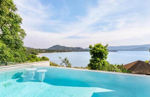 Moo 5 Villa | BEACHSIDE VILLA - VESPA - 3 BDR VILLA plus 1 BDR APARTMENT at SUNSET COVE BAY with SEA and MOUNTAIN VIEWS, 100 meters to the Swimming Beach