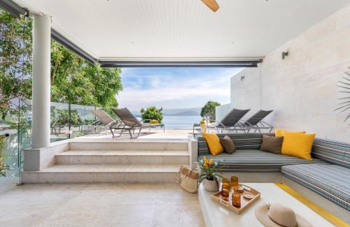 Moo 5 Villa | BEACHSIDE VILLA - VESPA - 3 BDR VILLA plus 1 BDR APARTMENT at SUNSET COVE BAY with SEA and MOUNTAIN VIEWS, 100 meters to the Swimming Beach