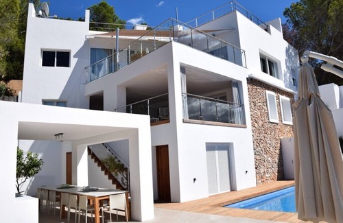 Sant Antoni de Portmany House | Beautiful modern villa with sea and sunset views in Cala Salada Ibiza