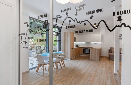 Janov nad Nisou Apartment | Beautiful apartment for 4 people with WIFI, TV, terrace and parking