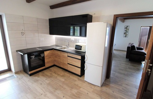 Zupanovice Apartment | Beautiful apartment for 9 people with WIFI, pool, TV, patio, pets allowed and parking