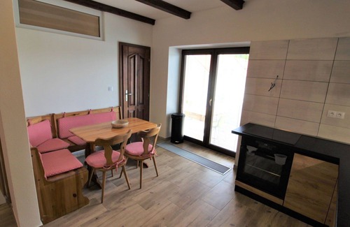 Zupanovice Apartment | Beautiful apartment for 9 people with WIFI, pool, TV, patio, pets allowed and parking