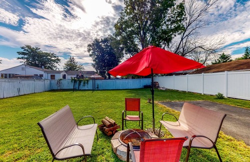 Parkville House | Beautiful Colonial-Style Home with Pool, Firepit & Grill - Dogs Welcome