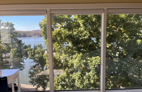 Lake of the Ozarks Condo | Beautiful condo with spectacular water view overlooking lakeside pool and deck.