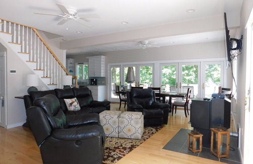 Standish House | Beautiful home on Sebago Lake Basin with expansive yard and sandy beach!