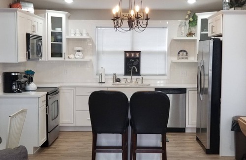Marion House | Beautiful, LAKEFRONT Home at Lake of Egypt! Private dock, boat house and Beach!