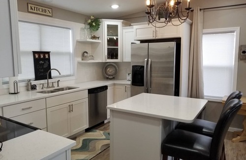Marion House | Beautiful, LAKEFRONT Home at Lake of Egypt! Private dock, boat house and Beach!