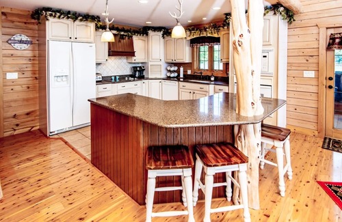 Sunrise Beach House | Beautiful Lakefront Lodge w/Private Dock and Amazing 180 View from Two Decks