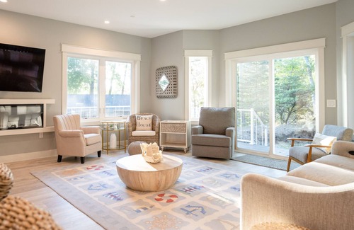 Norton Shores House | Beautiful New Home on Lake Michigan with Private Beach