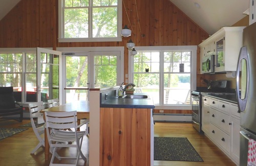 Standish Cottage | Beautiful pet-friendly waterfront home with sandy beach on Sebago Lake Basin!