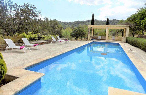 Esporles Villa | Beautiful private villa with A/C, WIFI, private pool, TV, patio, panoramic view and parking