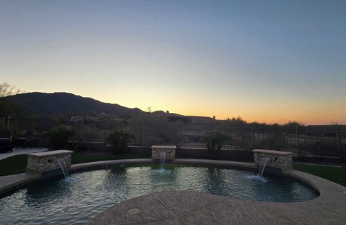 Las Sendas House | Beautiful spanish home on a golf course. Time to relax in our salt water pool.