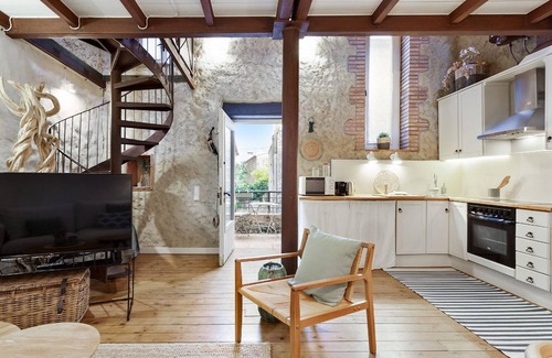 Vilaur House | Beautiful stone house with private terrace