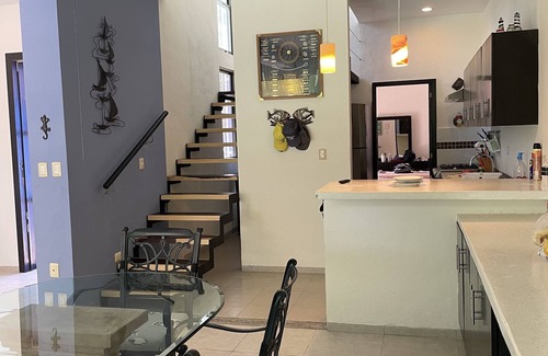 Telchac Puerto House | Beautiful Villa on the beach with swimming pool. 3 Bedrooms and 3 Bathrooms.