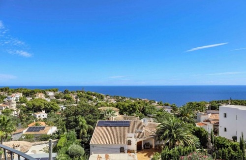 Balcon del Mar Villa | Beautiful villa overlooking the sea and island of ibiza 300G